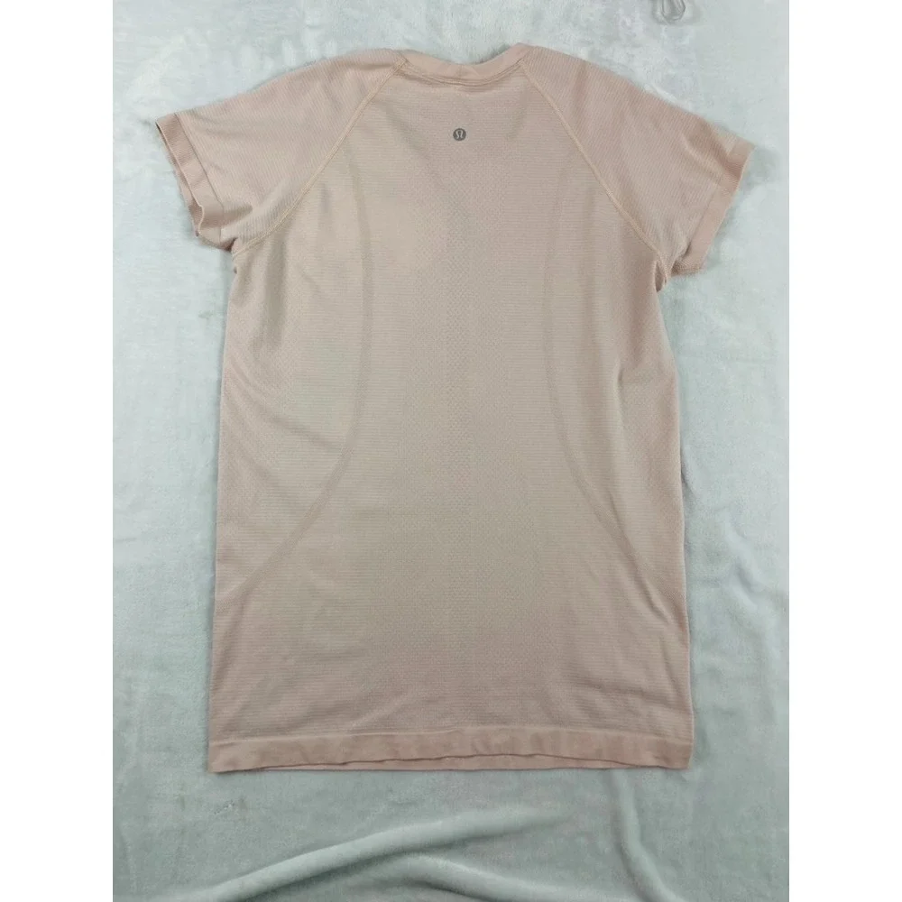Lululemon Swiftly Tech Short Sleeve Shirt 2.0 Women Sz 8-10 Pink Short Sleeve